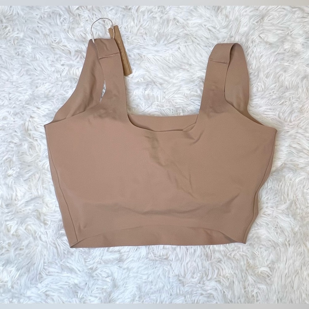 SKIMS Naked Scoop Longline Bra in Sienna - Picture 8 of 15